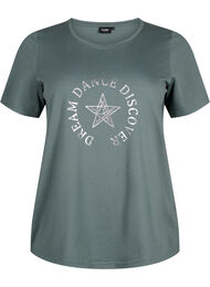 FLASH - T-shirt met motief, Balsam Green Star