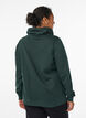 Sweatshirt met hoge kraag en zakken, Groen, Model image number 2