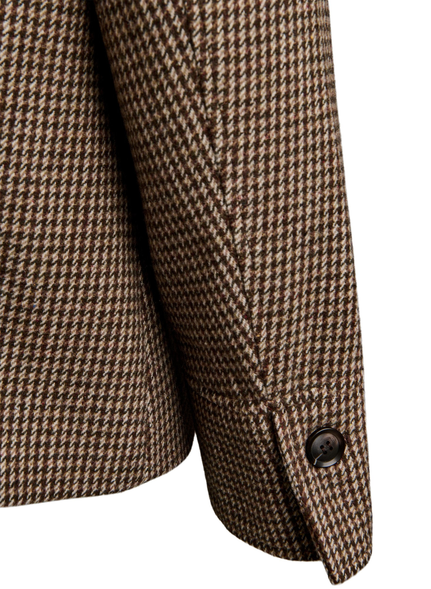Zizzi Korte blazer met dubbele rij knopen, Bruin, Packshot image number 4