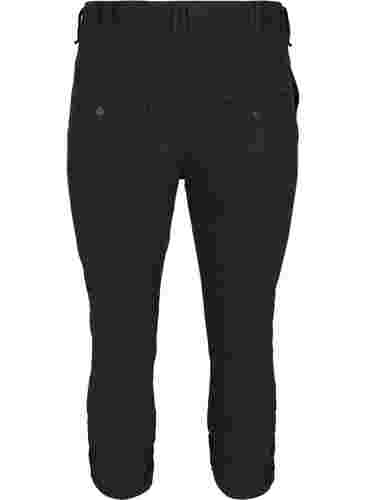 Nauwsluitende Nille capri jeans, Black, Packshot image number 1