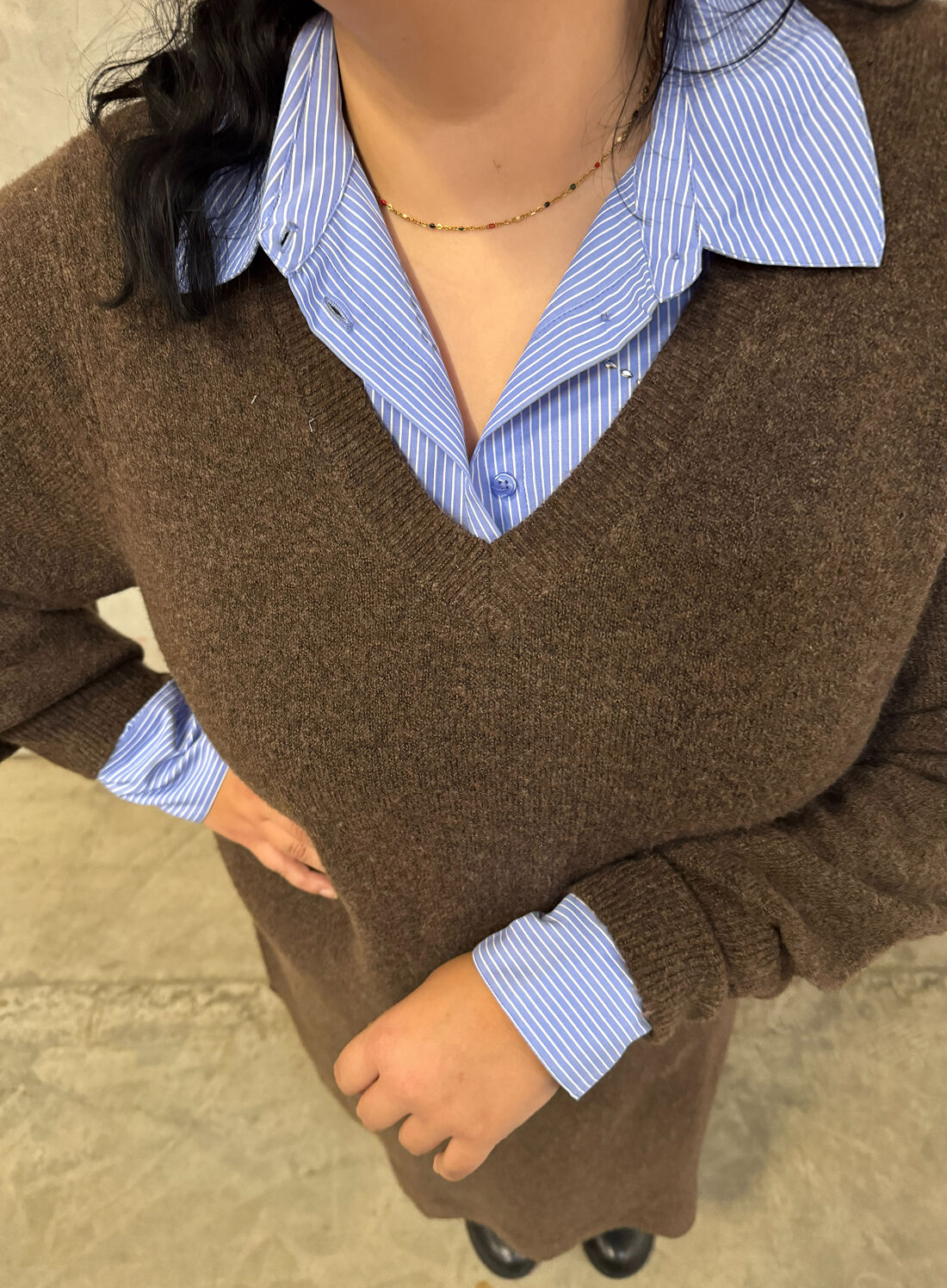 Zizzi Bruine en blauwe tinten, , Model