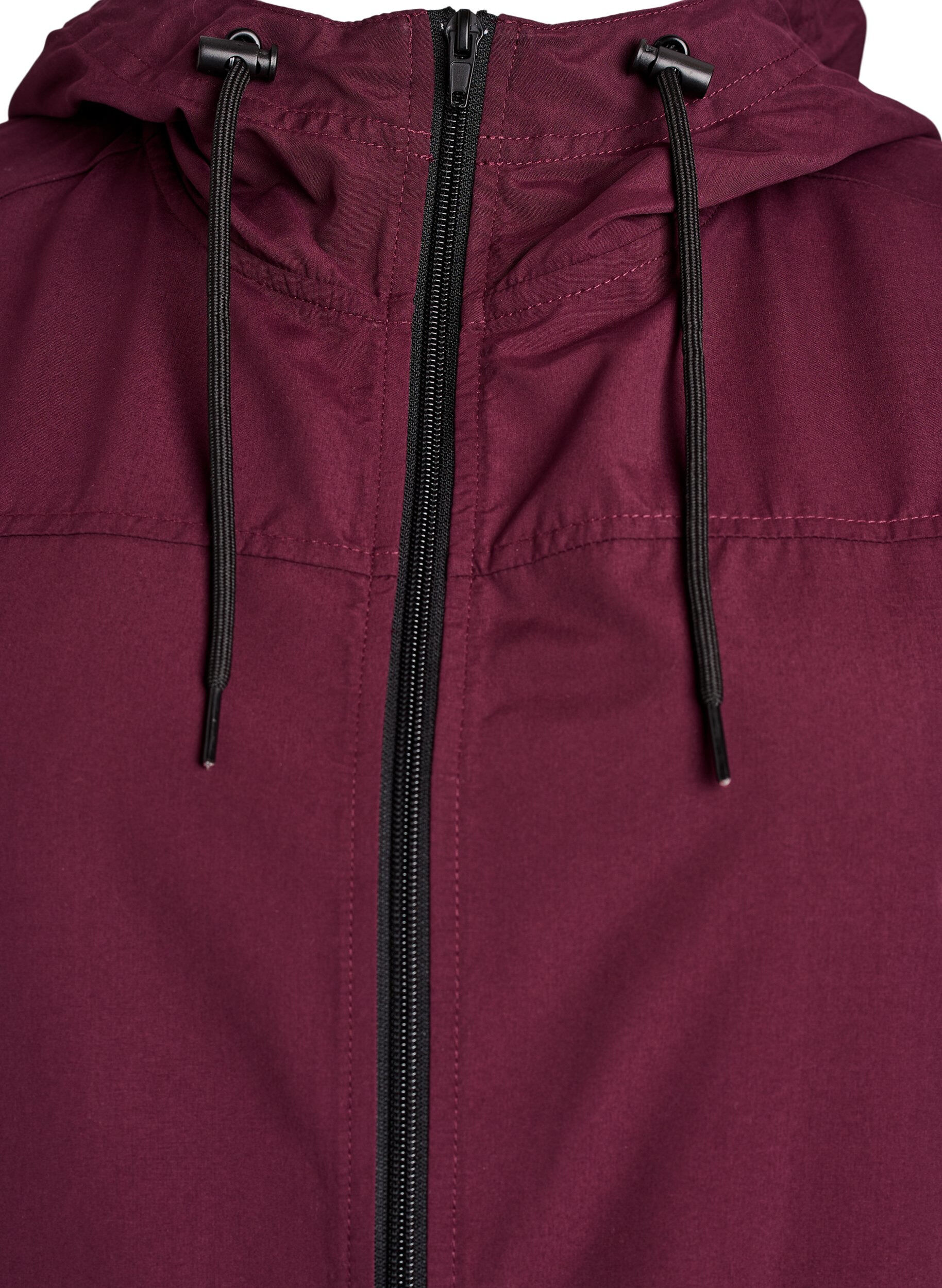 Zizzi FLASH - Lichtgewicht parka met een capuchon, Rood, Packshot image number 2