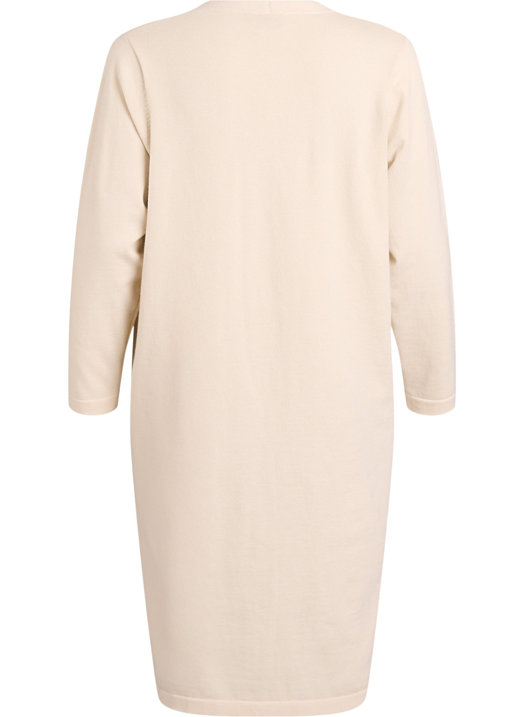 ZizziLang, open vest met zakken, Beige, Packshot image number 1