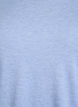 Gebreide blouse met ronde hals, Blauw, Packshot image number 2