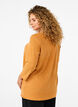 Blouse met driekwartmouwen en een gestreept patroon, Sudan Brown Mel., Model image number 1