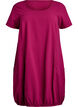 Katoenen jurk met korte mouwen, Rood, Packshot image number 0