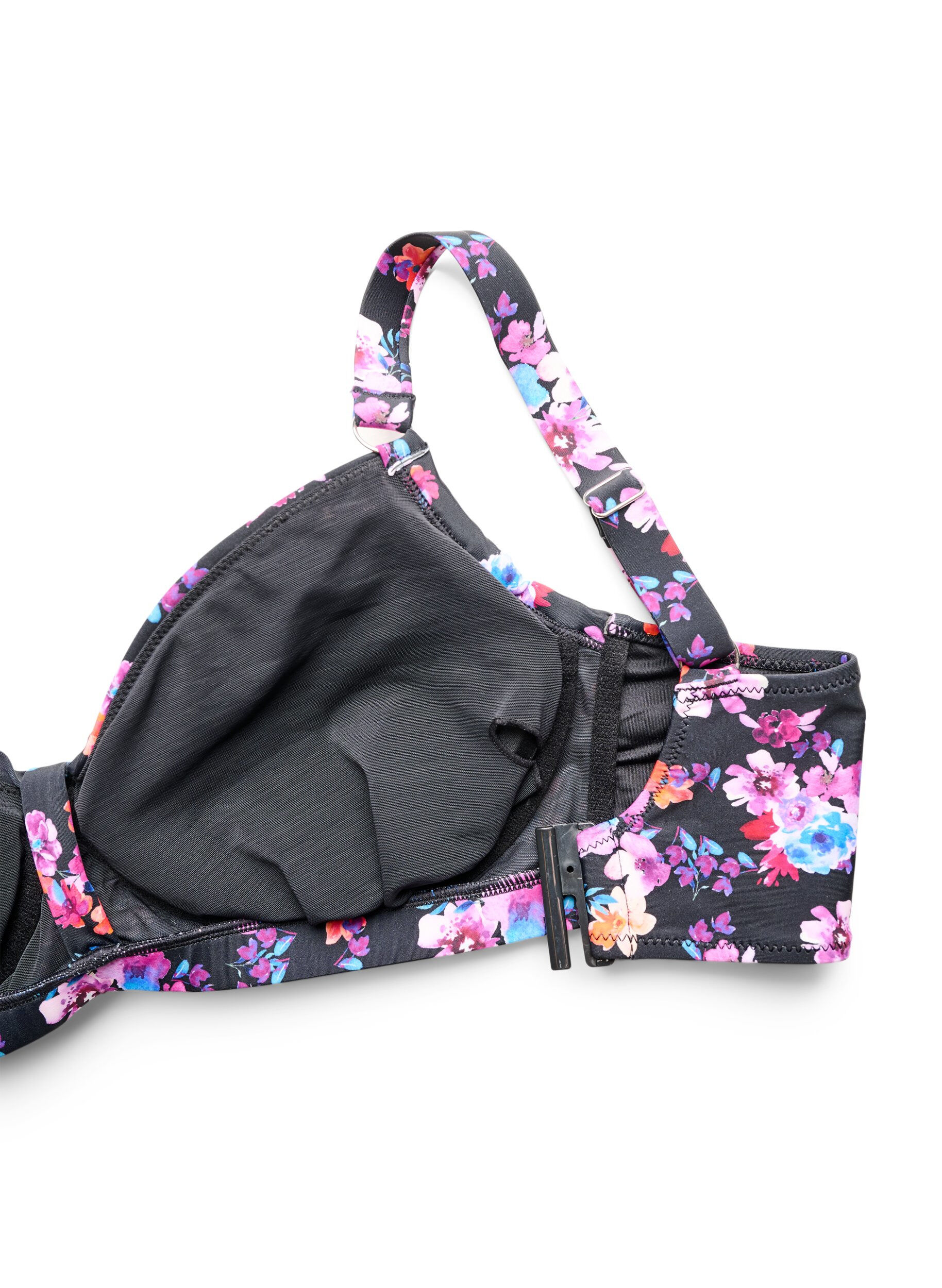 ZizziBikinitop met beugel en patroon, Paars, Packshot image number 3