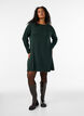 Gebreide jurk in katoen-viscose blend, Groen, Model image number 1