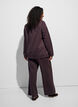 Sweatshirt met hoge kraag en ritssluiting, Bruin, Model image number 2