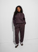 Sweatpants met hoge taille en trekkoord, Bruin, Model image number 1