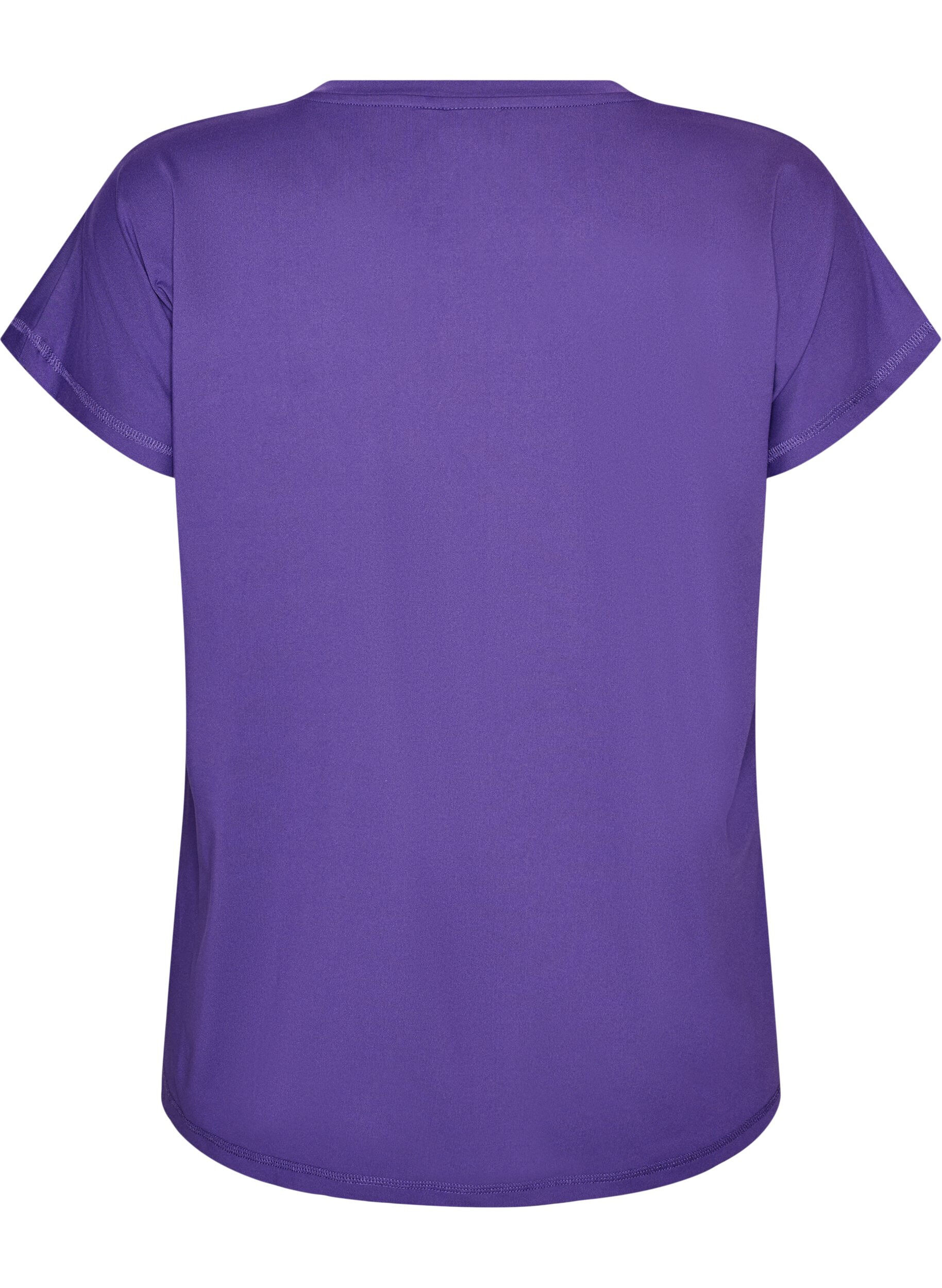 ZizziEffen gekleurd trainingsshirt, Paars, Packshot image number 1