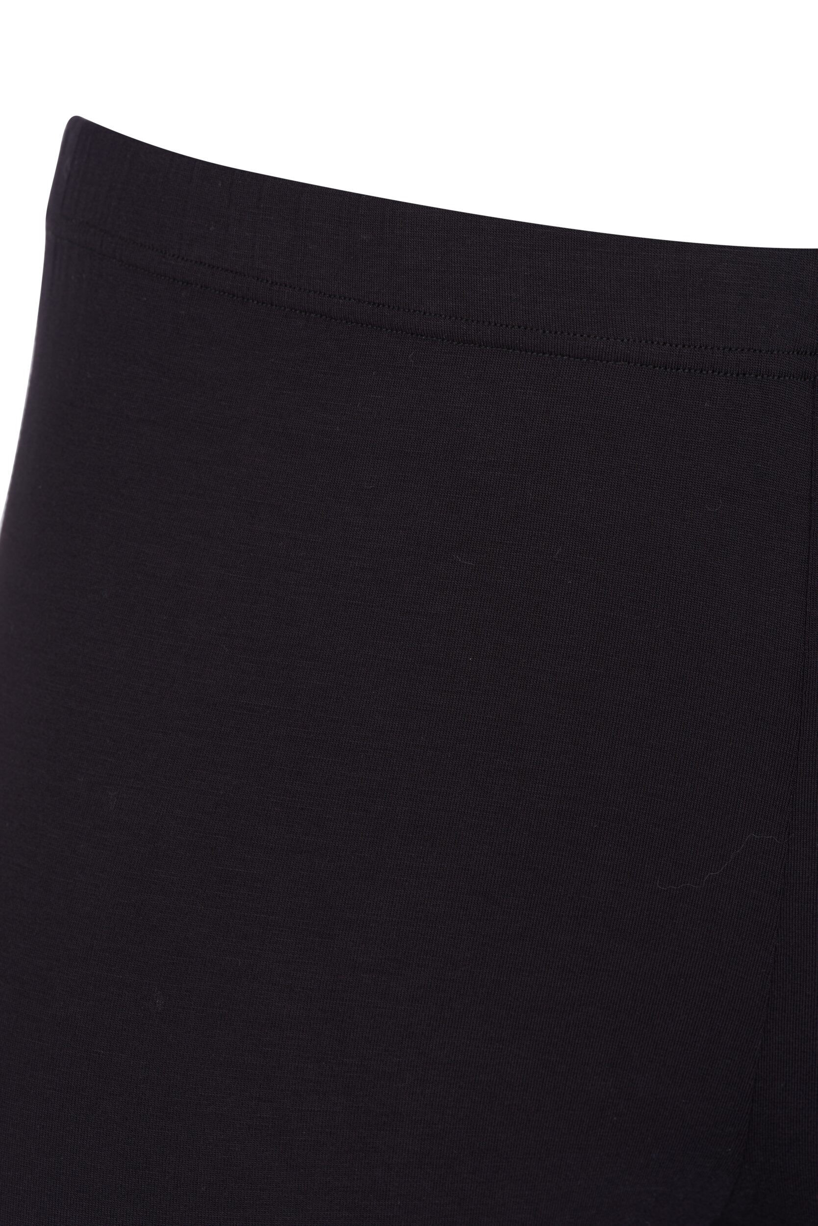 ZizziBasic 3/4 legging in viscose, Zwart, Packshot image number 2