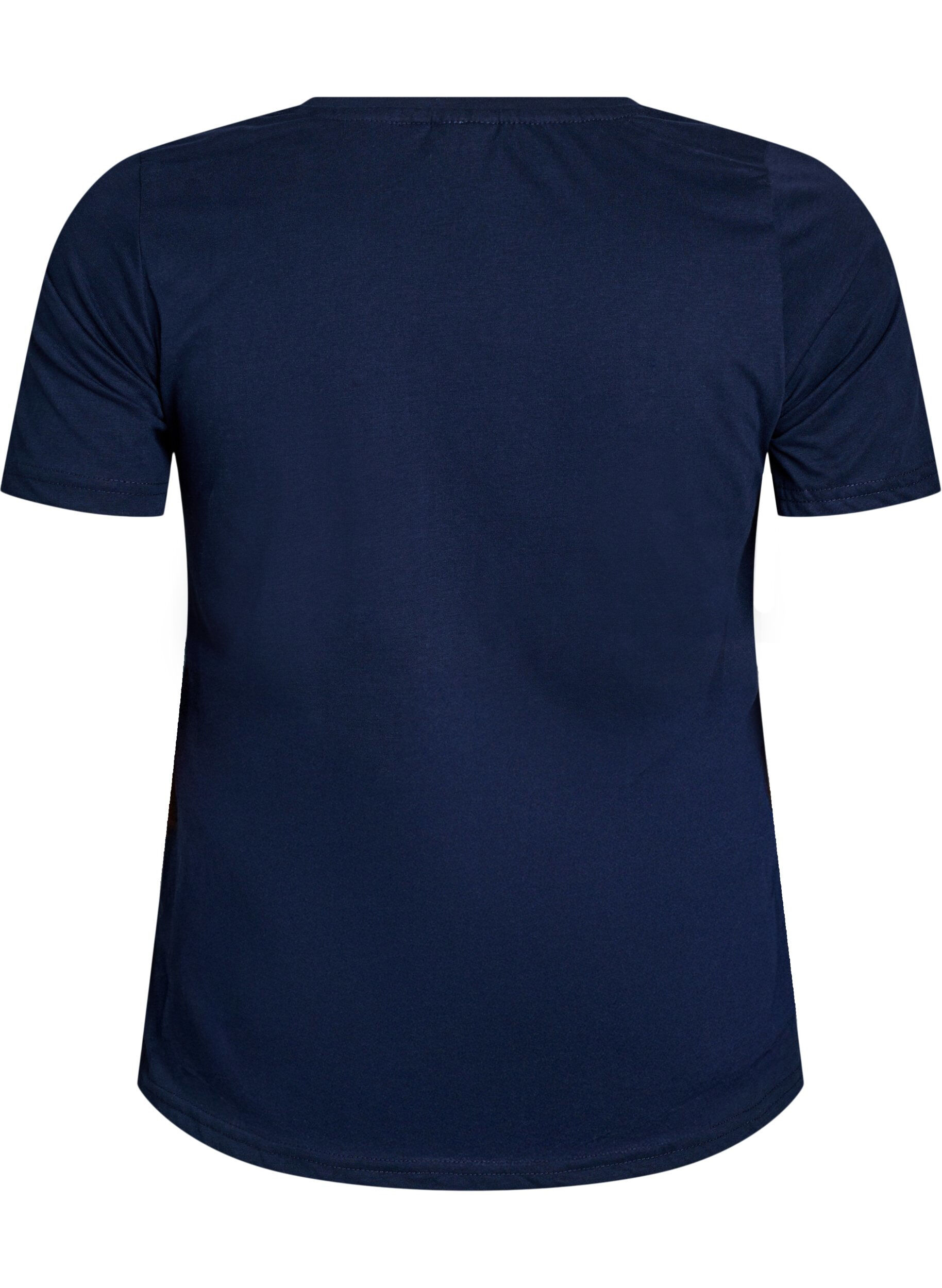 Zizzi FLASH - T-shirt met motief, Blauw, Packshot image number 1