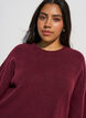 Los gebreide shirt met korte mouwen, Rood, Model image number 3