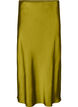 Satijnen midi rok, Groen, Packshot image number 0