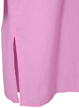 Lange blouse jurk met korte mouwen, Begonia Pink, Packshot image number 3