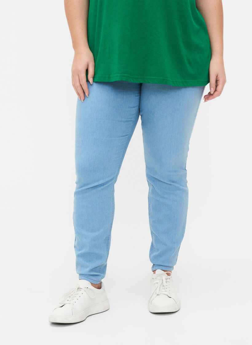 Jeggings met zakken, Light blue, Model image number 2
