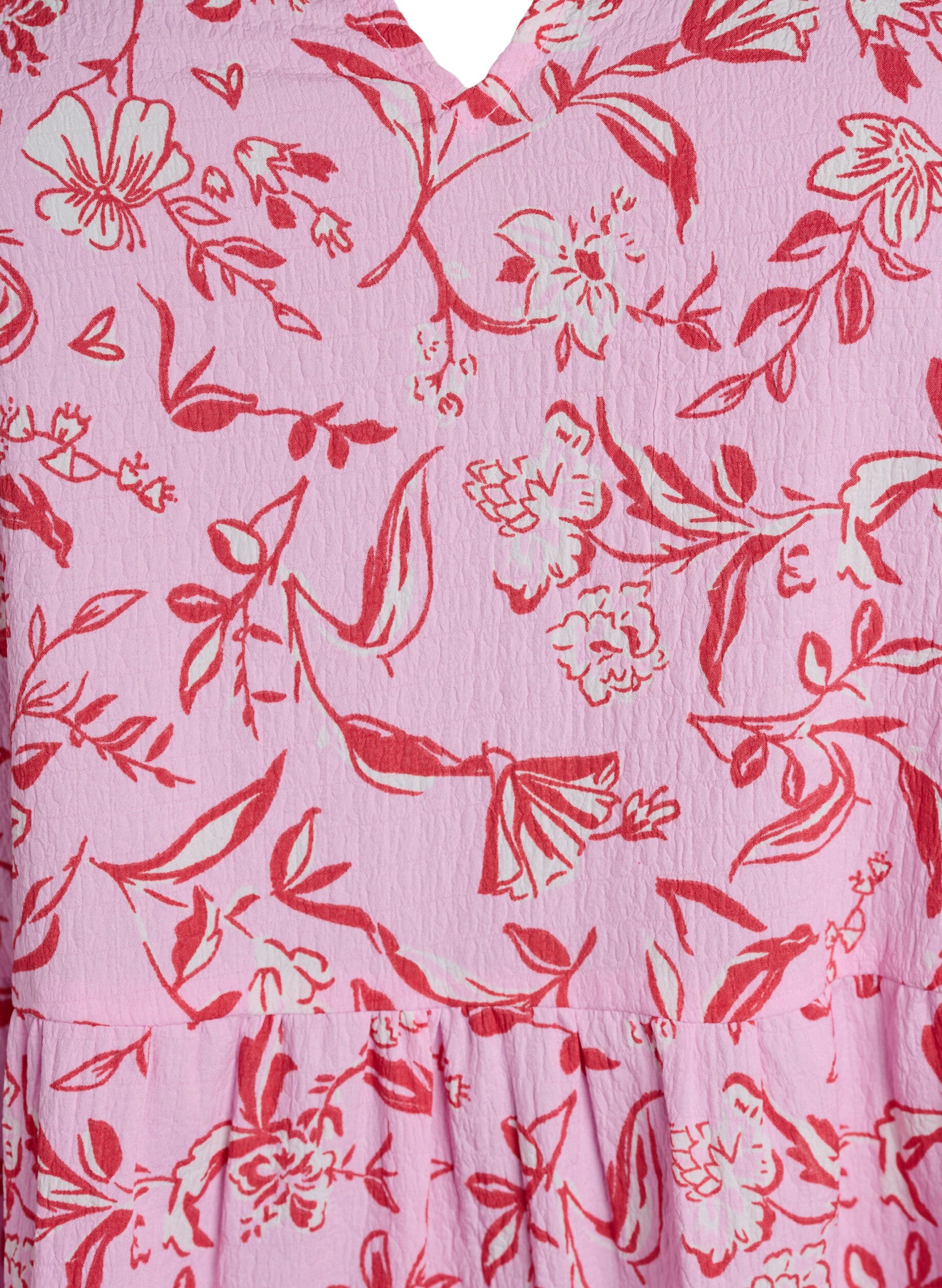 Zizzi Korte A-lijn jurk, Paars, Packshot image number 2