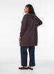 Lange hoodie met ritssluiting en zakken, Bruin, Model image number 2