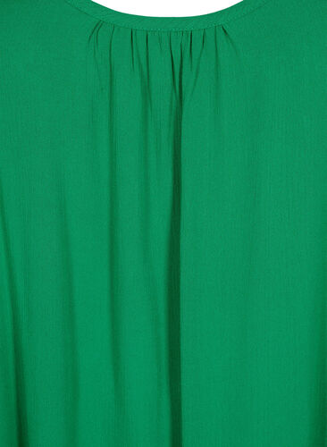 Effen viscose jurk met bandjes, Jolly Green, Packshot image number 2