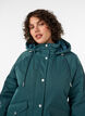 Gewatteerde parka met afneembare capuchon, Groen, Model image number 3