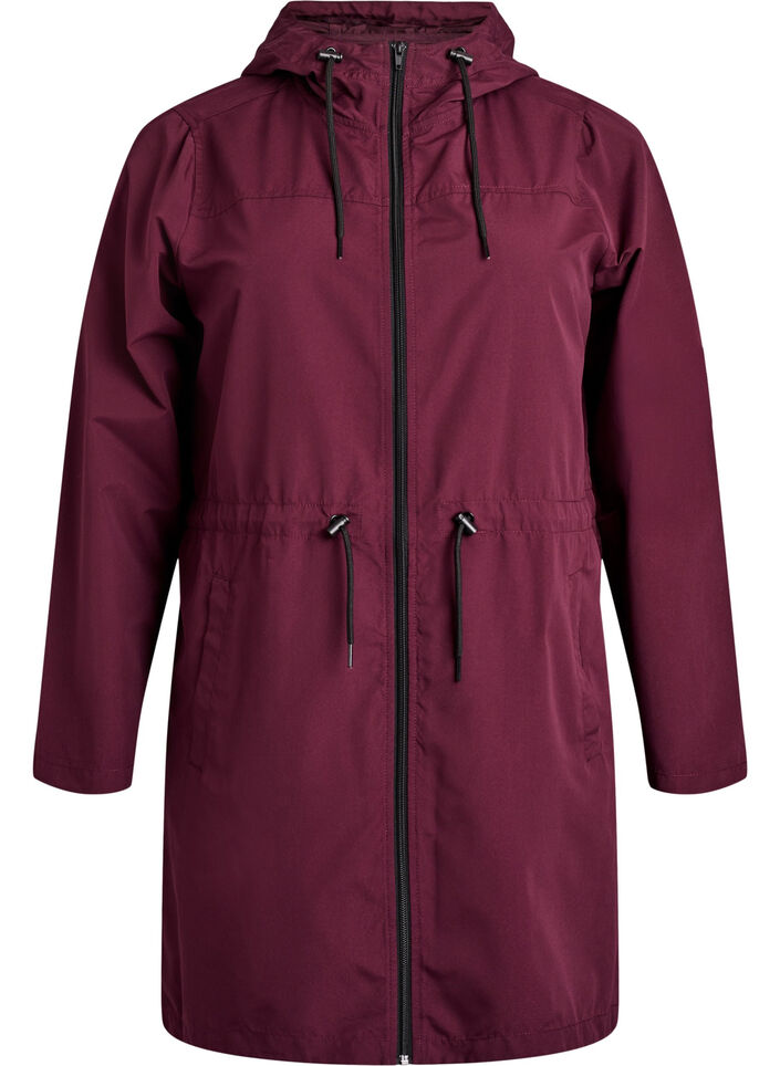 FLASH - Lichtgewicht parka met een capuchon, Rood, Packshot image number 0