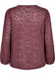 Blouse met lange mouwen met glitter en patroon, Rood, Packshot image number 1