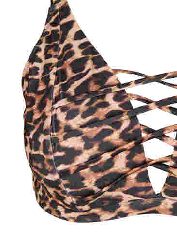 Bikinibeha met luipaardprint en kruisdetail, Autentic Leopard, Packshot image number 2