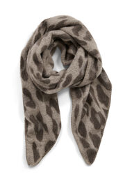 Sjaal met patroon, Grey/Brown Leo