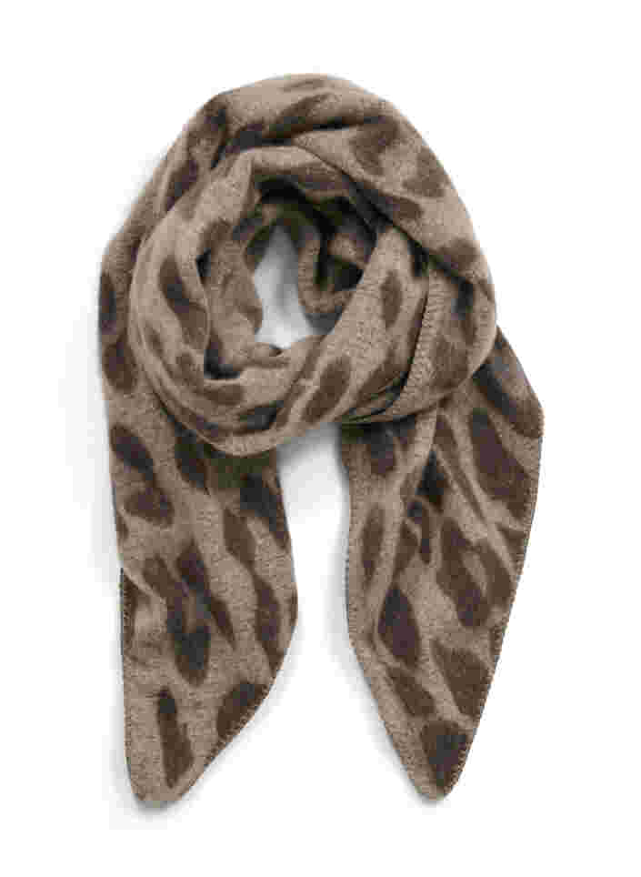 Sjaal met patroon, Grey/Brown Leo, Packshot image number 0