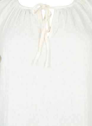 Katoenen blouse met korte mouw, Snow White, Packshot image number 2