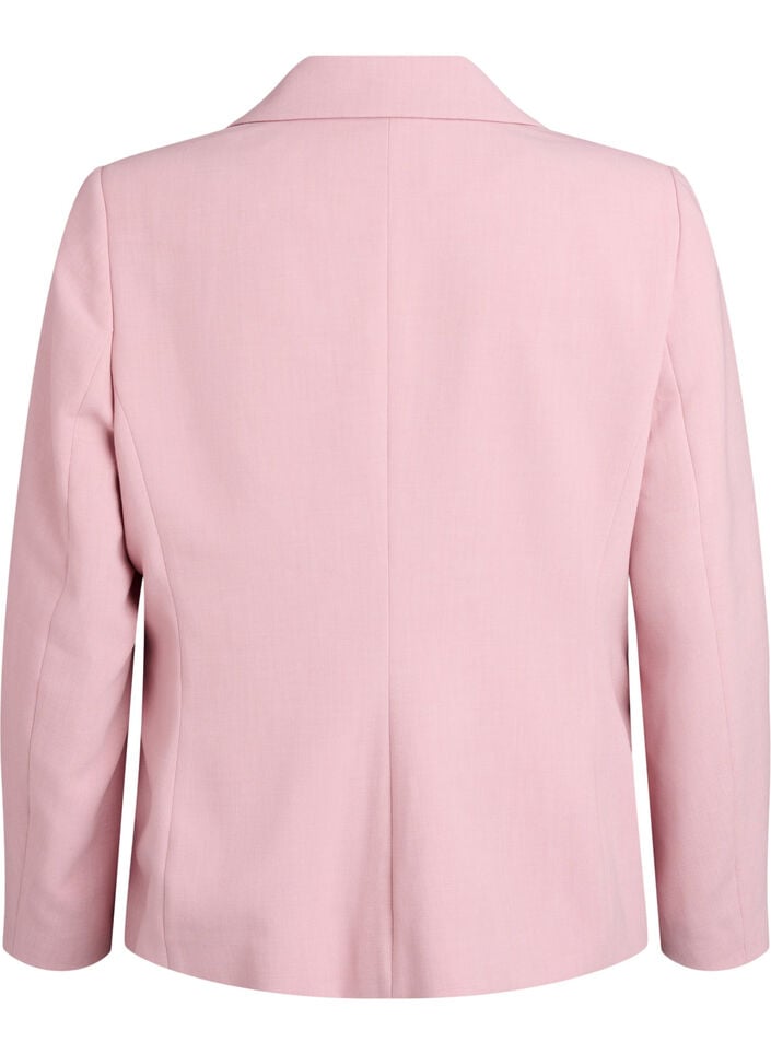 Klassieke blazer met knoopsluiting en zakken, Roze, Packshot image number 1