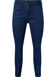 Extra slim Sanna jeans met normale taille, Dark blue