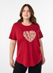 T-shirt met print, Rood, Model image number 0