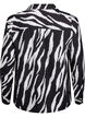 Zebraprint overhemd, Zwart, Packshot image number 1