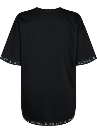 Sweatshirt met 1/2 mouwen, Black, Packshot image number 1