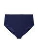 Bikinibroekje met hoge taille en textuur, Blauw, Packshot image number 0