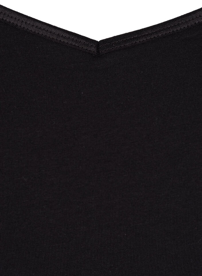 Basic top met dunne bandjes, Black, Packshot image number 2