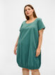 Katoenen jurk met korte mouwen, Groen, Model image number 0