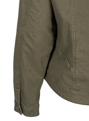 Korte gekleurde denim jas, Tarmac, Packshot image number 3