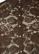Kanten shirt met parelknopen, Bruin, Packshot image number 2