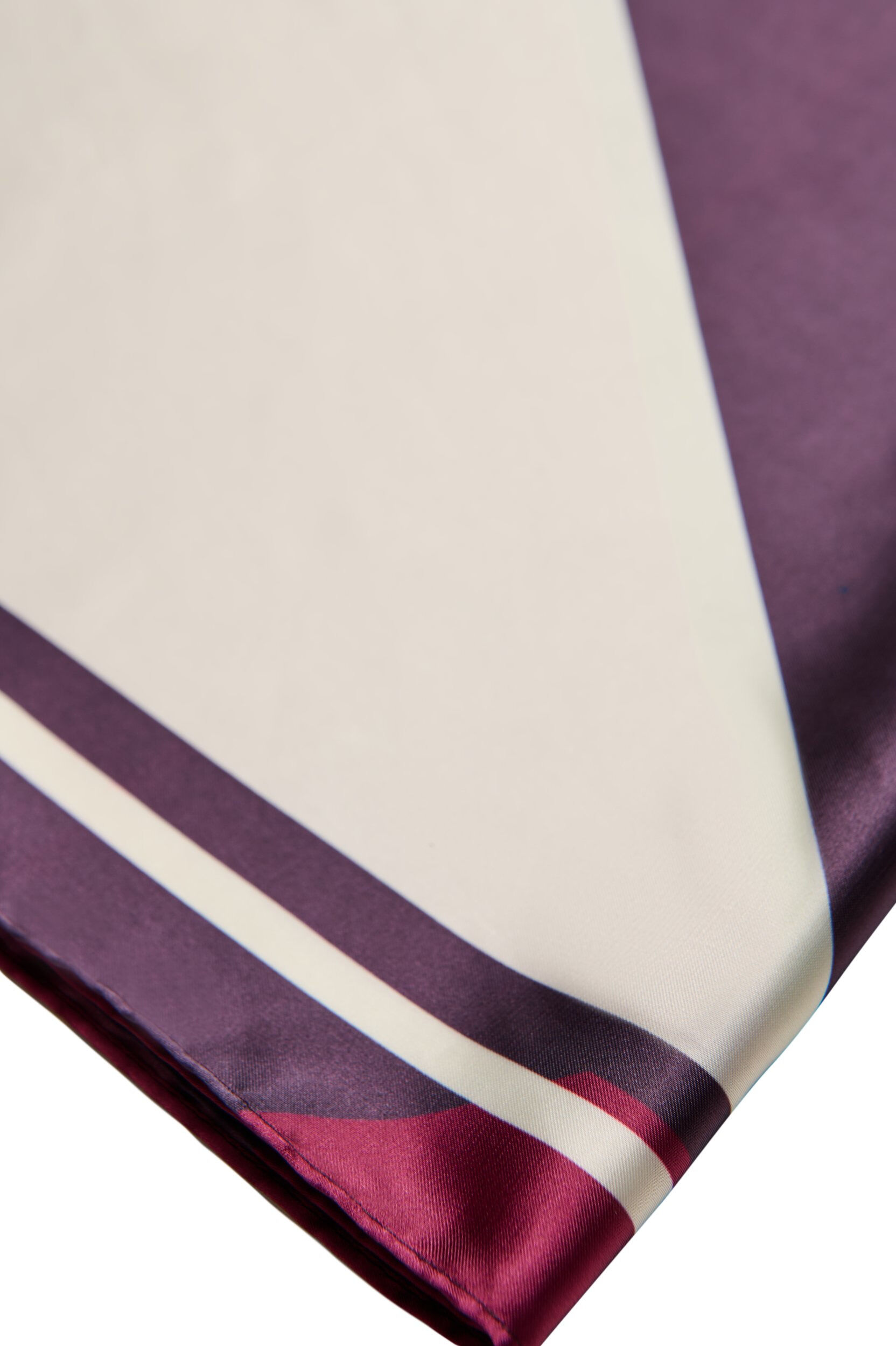 ZizziVierkante sjaal met satijnlook en patroon, Paars, Packshot image number 1