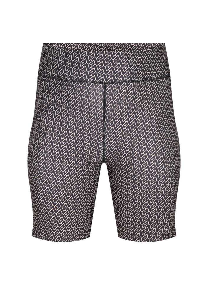 Sport broekje met print, Black w. Text Print, Packshot image number 0