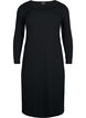 Nauw aansluitende jurk met lange mouwen en een split, Black, Packshot image number 0