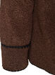 Teddy jas met contrast details, Bruin, Packshot image number 4