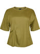 T-shirt met gedrapeerd detail, Groen, Packshot image number 0