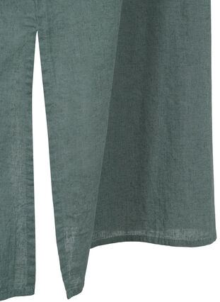 Lange blouse jurk met korte mouwen, Balsam Green, Packshot image number 3