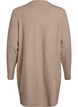 Geribd gebreid vest met zakken, Beige, Packshot image number 1