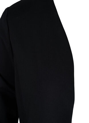 Korte blazer zonder sluiting, Black, Packshot image number 2