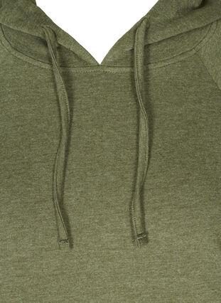 Sweatshirt met verstelbare onderkant, Rifle Green Mel., Packshot image number 2